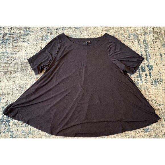 Lane bryant 26 28 Womens tops Black Flounce - Picture 1 of 4